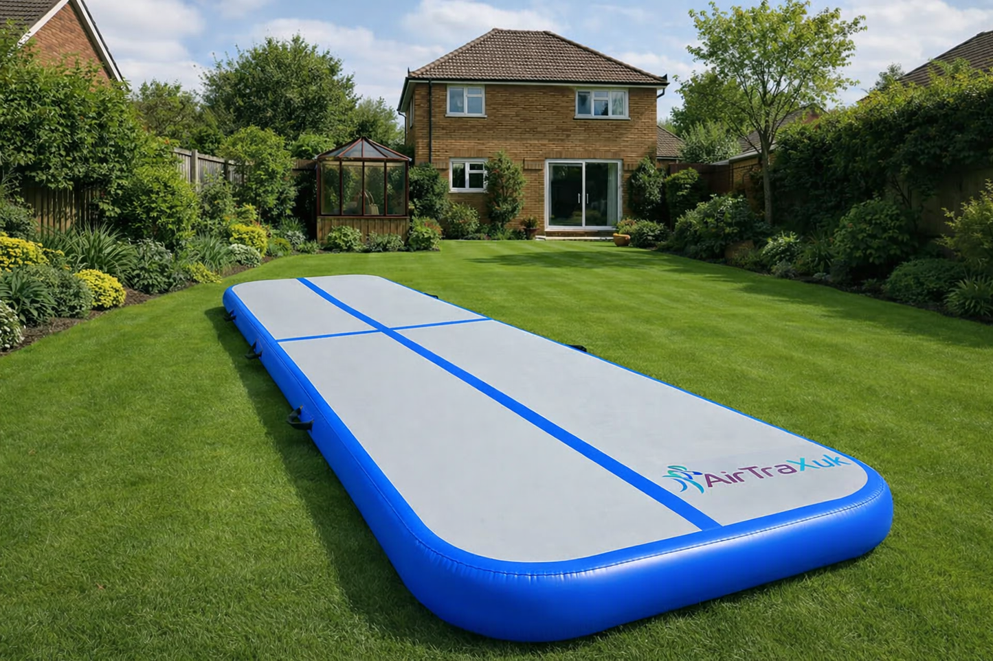 Air Track Gymnastics Mat – Inflatable Tumbling Mat – Home & Pro Use